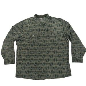 Eddie Bauer Aztec Southwest Flannel Chutes Micro Fleece Jacket Men's XXXL Tall